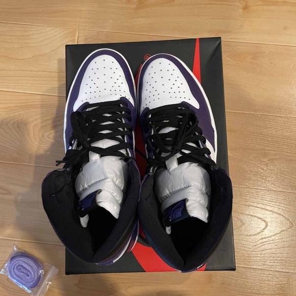 Air Jordan 1 Retro High OG ‘Court Purple 2.0’ 555088-500 Size 12.5 - Picture 3 of 7